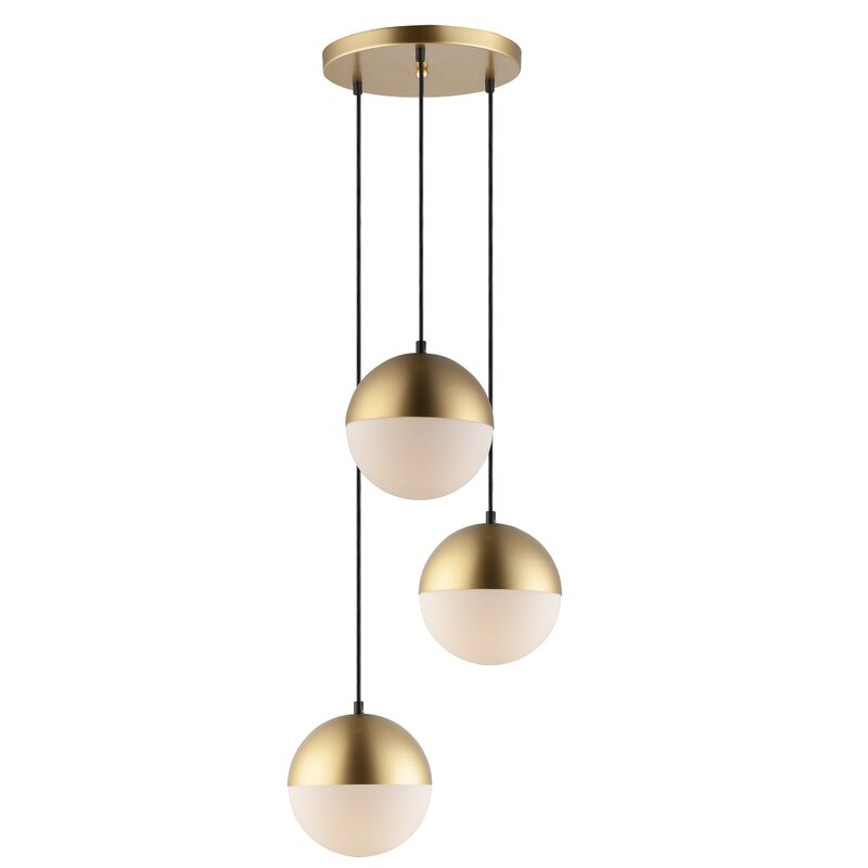 3 Light Cluster Globe Pendant & Reviews AllModern